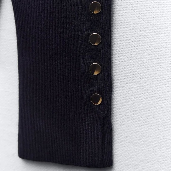 ZARA BLOGGER FAVORITE BASIC KNIT SWEATER - Picture 7 of 8